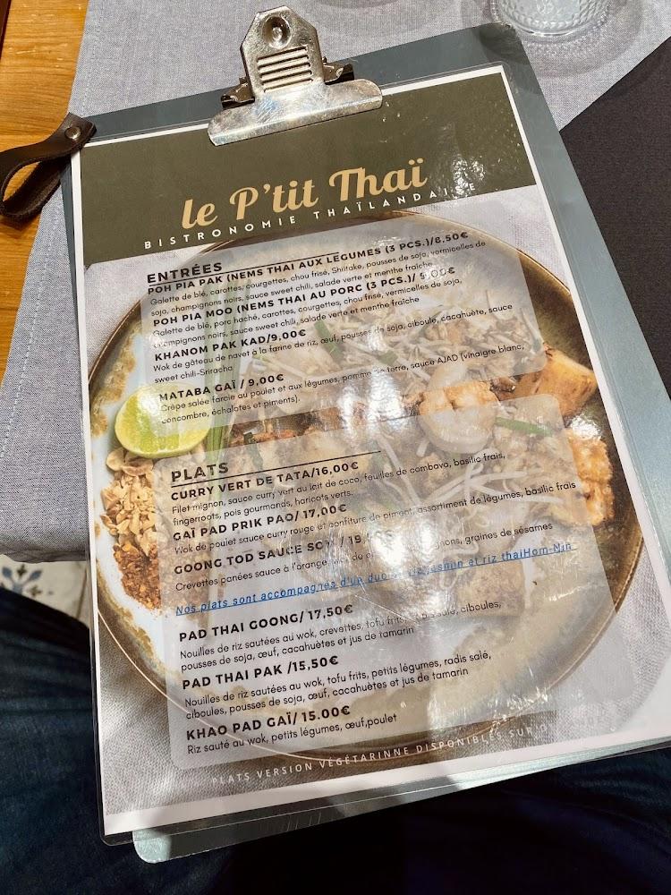 Le P'tit Thaï Digne les Bains - Menu Image 2