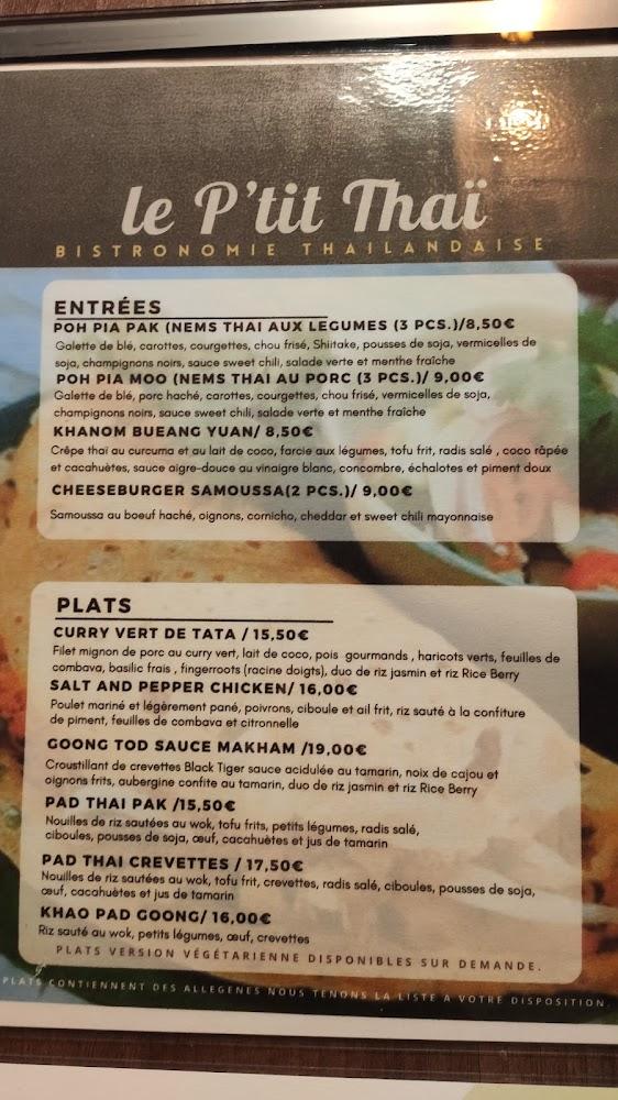 Le P'tit Thaï Digne les Bains - Menu Image 3